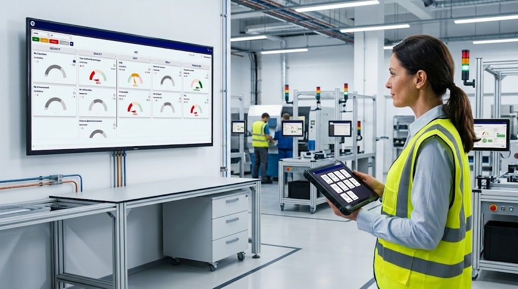Digitales visuelles Management in der Industrie: Leitfaden zur Leistungssteuerung in Echtzeit